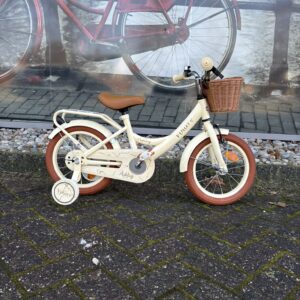 Volare Ashley Kinderfiets - Meisjes - 14 inch - Creme